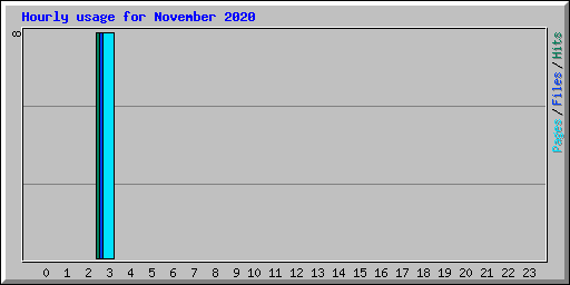 Hourly usage for November 2020