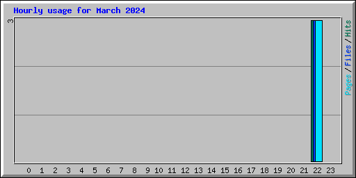 Hourly usage for March 2024