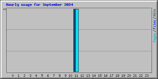 Hourly usage for September 2024