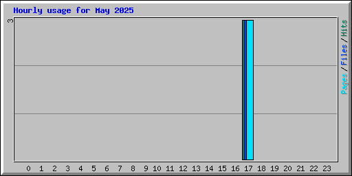 Hourly usage for May 2025
