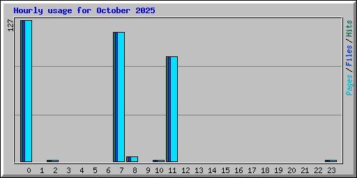 Hourly usage for October 2025